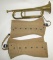 WW2 Period U.S. Army Brass Bugle-Pair Of Size 4 USMC Leggings Dated 1943