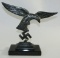 Pre/Early WWII Period Luftwaffe Droop Tail Eagle Large Desk Sculpture W/Black Onyx Marble Base