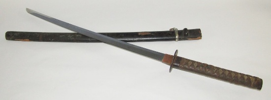 Shinto Wakizashi In Samurai Style Mounts-Mid 1600's Blade Signed "Kashu ju Kanewaka"
