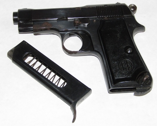 Late War Production M1934 Beretta 9mm Italian Air Force Officer's Pistol-No Slide Stampings