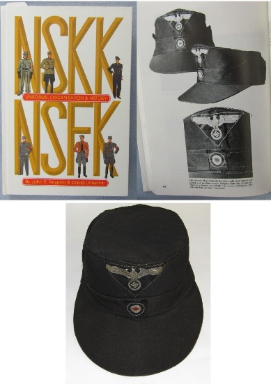 Rare Late War NSKK/TKS Transport Speer Officer's M43 Cap-Published Example!