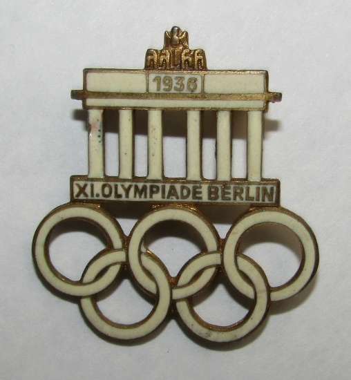 1936 Olympic Games Enamel Pin-Scarce Maker "Hermann Aurich"
