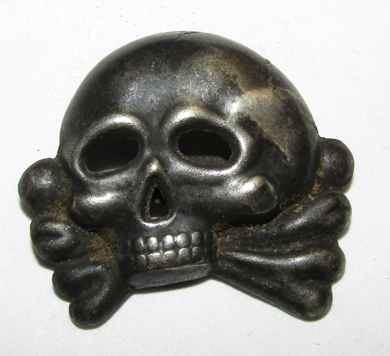 1st Type "Danziger"  Totenkopf Skull For The SS Visor Cap-"Berlin Cache" Variant 2