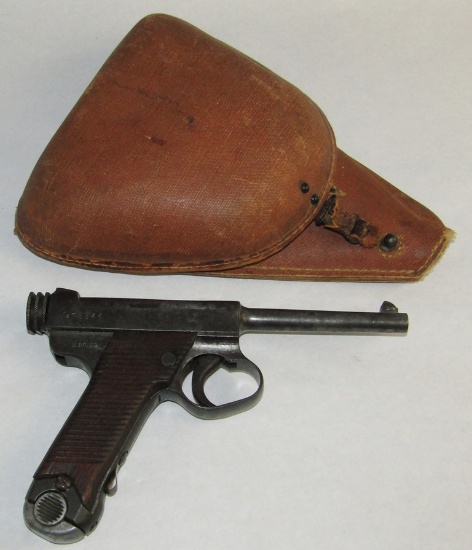 Type 14 Nambu With Rubberized Holster-SHOWA 1943 Dated-Matching Number Clip