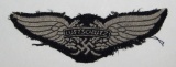 Scarce Bevo Embroidered RLB/Luftschutz Cap Insignia