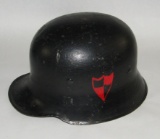 Rare Weimar Period M34 Single Vent Helmet-Early Wehrmacht 1st Division  