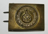 Early 3rd Reich Period SA Belt Buckle For Lower Ranks-Stamped Brass Construction