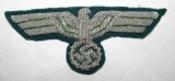 Wehrmacht Officer's Bullion Embroidered Breast Eagle-With Scarce Green Thread Accents
