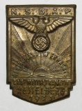 Early 3rd Reich 1933 NSDAP Gau-Hesselberg Rally Badge