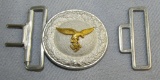 Early Droop Tail Pattern Eagle Luftwaffe Officer's Brocade Belt Buckle W/Keeper 