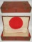 Unique WW2 Japanese Soldier Personal Effects Wood Chest W/Hinomaru 