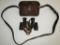 Late WW2 Period Japanese Officer's Binoculars With Leather Case-