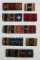8pcs-Third Reich Period Medal Ribbon Bars-Some With Ribbon Bar Devices