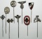 9pcs-Misc. Third Reich Stick Pins