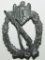 Late War Zinc Alloy Infantry Assault Badge In Silver-Unmarked By 