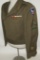 WW2 Named 11th Airborne/511th PIR Ike Jacket W/Green Felt Combat Leader Stripes/511 Collar Disc