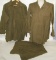 3pcs Rare Large Size U.S. Green Wool WW2 Combat Shirts-Sizes 16/17-Combat Pants 38 X 33