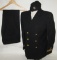WW2 Named U.S. Navy Lt. JG. Double Breasted Jacket-Garrison Cap W/Sterling Insignia