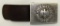 Pebbled Aluminum Wehrmacht EM Belt Buckle W/Leather Tab-Klein & Quenzer 1939 Marked