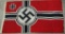 AMAZING! Captured Nazi Kriegs Flag With 250+ U.S. Soldier Signatures-76th Signals Co./76th Division