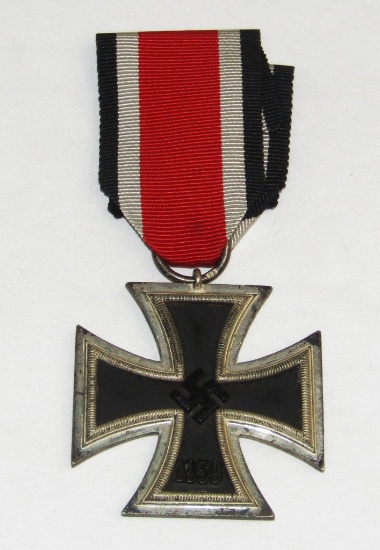 WW2 Iron Cross 2nd Class With Ribbon-"13" Maker For Gustav Brehmer