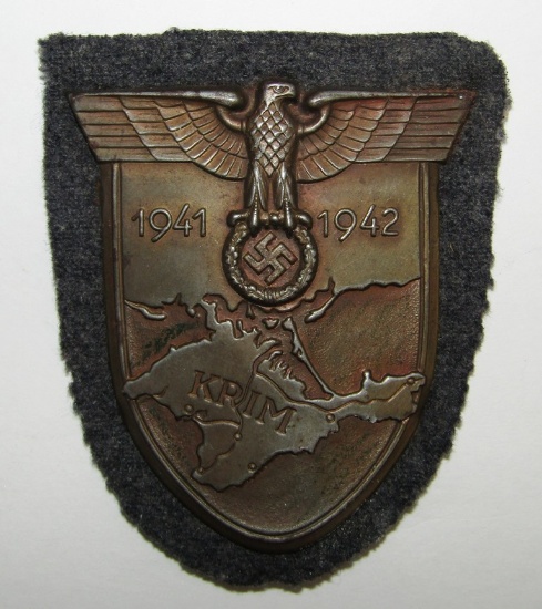 Luftwaffe Issue Krim Shield by "Alois Rettemaier, Schwäbisch-Gmünd"