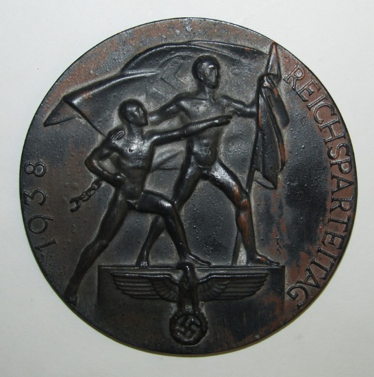 Scarce Reichsparteitag Award Medallion For The 1938 Nürnberg Rally N.S. Games