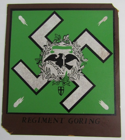 WWII Period "REGIMENT GORING" Formal Dining Place Mat? For Framed Display?