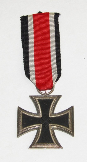 WW2 Iron Cross 2nd Class With Ribbon-"27" Maker For Anton Schenkls Nachfolger, Wein