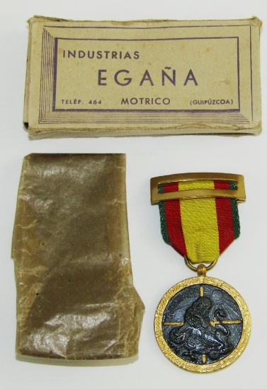 1936-39 Spanish Civil War Medal With Original Issue Box