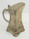 Art Nouveau Style Solid .800 Silver Tea/Water Pitcher From The Panzer Barracks In Schweinfurt