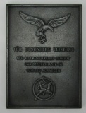 Rare Luftwaffe Norwegian Air  District Honor Plaque-Numbered