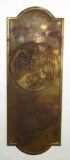 NSDAP Fantasy Brass Door Push-Post War Collector Copy For Display