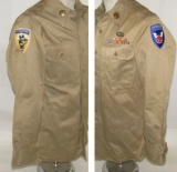 WW2/Early Post WW2 11th Airborne/187 Parachute Glider Inf. Field Shirt For EM-W/Insignia/Patches