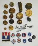 28pcs-Misc WW1 Through Early Post WW2 U.S. Insignia Grouping