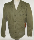 WW2 Period U.S. Navy N-4 Field Jacket W/Amphibious Assault Patch-Size 38 Contract Tag Present