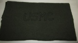 Pre WW2 Period Named USMC Soldier's Combat Blanket With 1940 Dated Contract Label