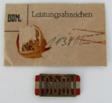Bund Der Deutschen Mädel (BDM) Membership Badge-Numbered With Rare Issue Packet
