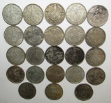 23pcs-1937/1938/1939 Deutsches Reich 2 Mark Silver Coins