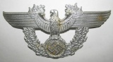 Nazi Police Shako Front Plate Eagle Device