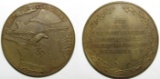 Rare Luftwaffe Coin Size Award Medallion For West France Air District Service