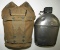 U.S. Airborne Rigger Modified Early Dismount Canvas Cover W/1943 Vollrath Canteen