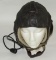 WW2 Luftwaffe Pilot's Leather Flight Cap With Complete Electronics Set Up-