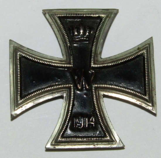 Ww1 Imperial German Iron Cross 1st Class-Thick Enameled Finish/Thin Frame