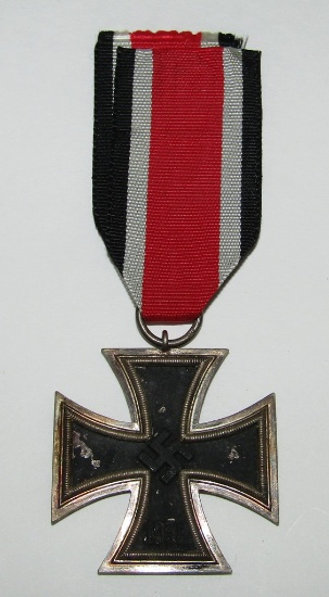 WW2 Iron Cross 2nd Class With Ribbon-"56" Maker-Small Frame