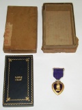 WW2 USS Lexington USN VT-20 Squadron TBM Avenger Radioman MIA/KIA Purple Heart W/Mailing Box