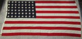 WW2 Period USN 48 Star Ensign Size 9 Flag-Destroyer Escort USS Inch (DE 146) -Atlantic Theater