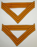 Indian Wars/Early Span-Am Matching Sleeve Rank Stripes For Regimental Cavalry Quartermaster SGT.