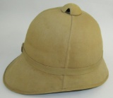 M1889 U.S. Army Summer Pith Helmet W/Khaki Cloth Cover. Upgrade With 