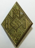 Uncommon Hitler Youth/Winterhilfe (WHW) Fund Drive Participants Badge-